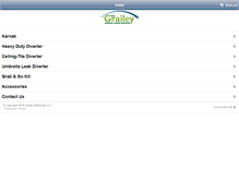 Tablet Screenshot of graileyleakdiverters.com